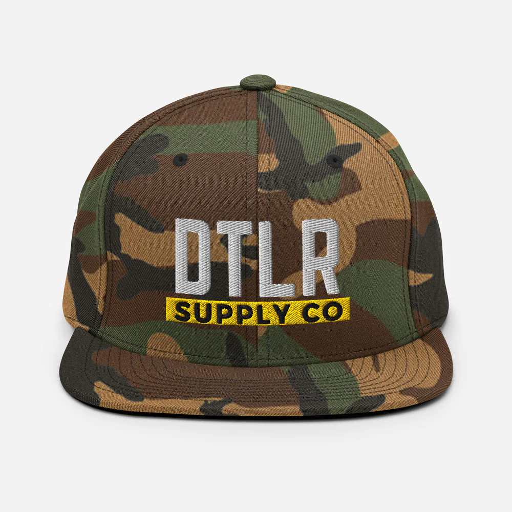 DTLR SUPPLY - Camo Snap Back Hat - Image 2