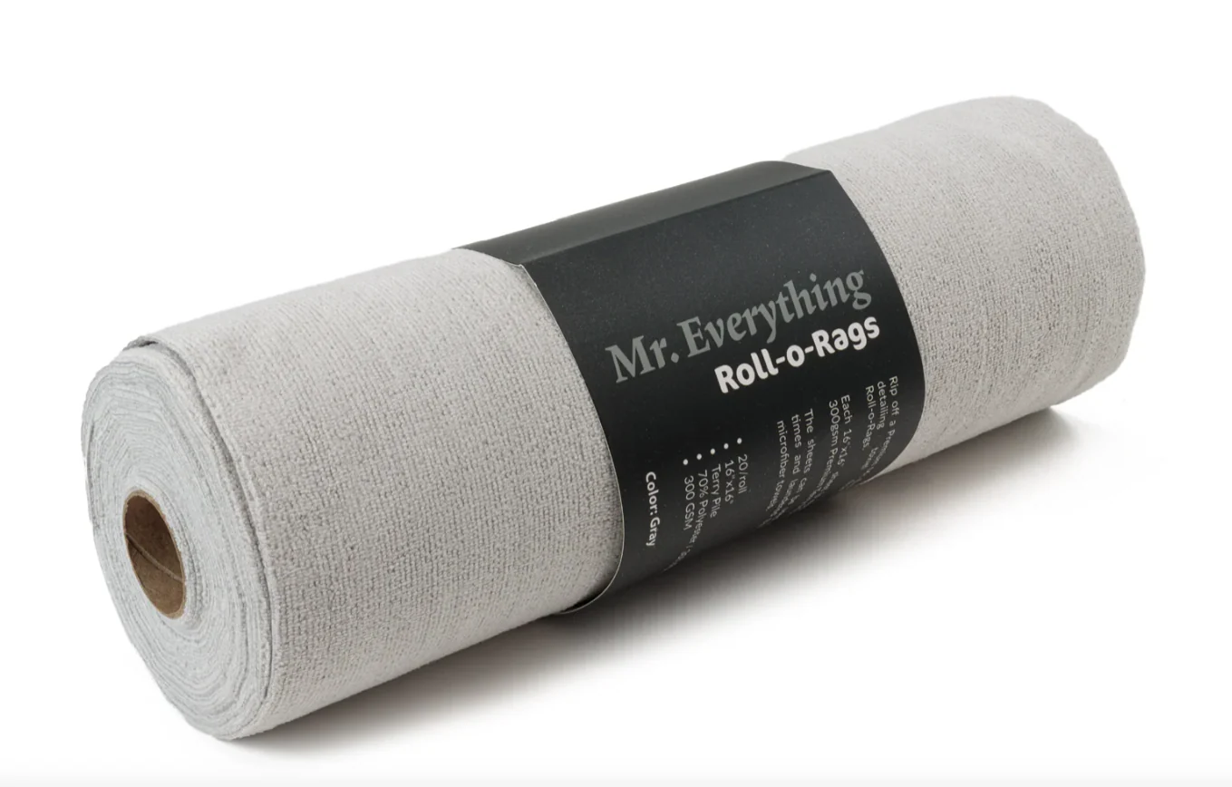 AUTOFIBER Mr. Everything Roll-o-Rags: Premium 16x16 Microfiber Towel - 300gsm 70/30 blend - Image 5
