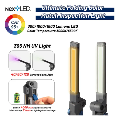 Next LED Foldable Dual Sided Inspection Light - NT-7885M - Image 3