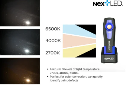 Professional CRI 96+, 3 Temperature Color Match Detailing Light - NextLED NT-2040B-3 - Image 4